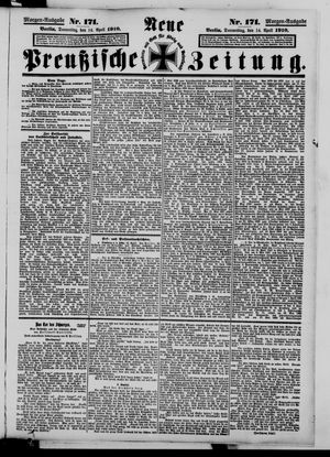 Neue preußische Zeitung vom 14.04.1910