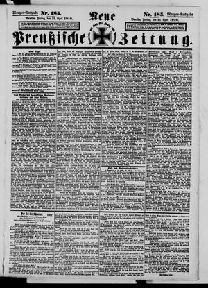 Neue preußische Zeitung vom 22.04.1910