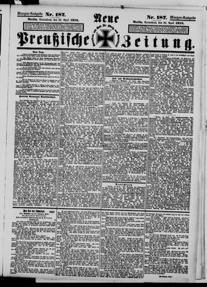 Neue preußische Zeitung vom 23.04.1910