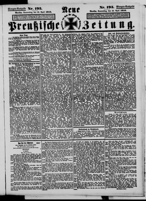 Neue preußische Zeitung vom 28.04.1910
