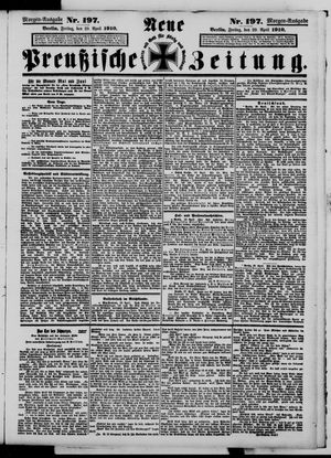 Neue preußische Zeitung vom 29.04.1910