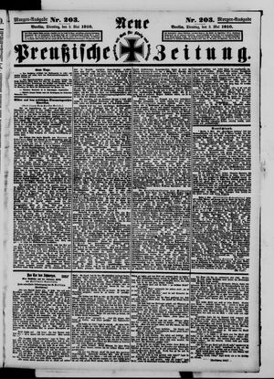 Neue preußische Zeitung vom 03.05.1910