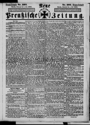 Neue preußische Zeitung vom 04.05.1910