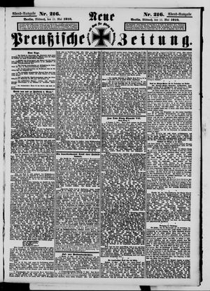 Neue preußische Zeitung vom 11.05.1910
