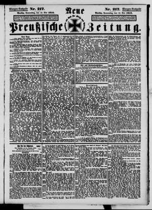 Neue preußische Zeitung vom 12.05.1910