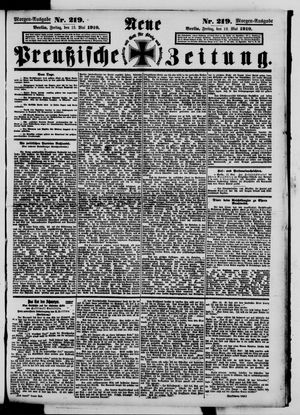Neue preußische Zeitung on May 13, 1910