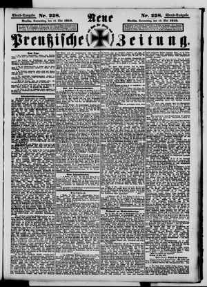 Neue preußische Zeitung vom 19.05.1910