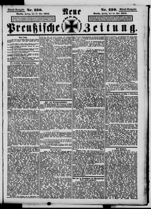 Neue preußische Zeitung vom 20.05.1910