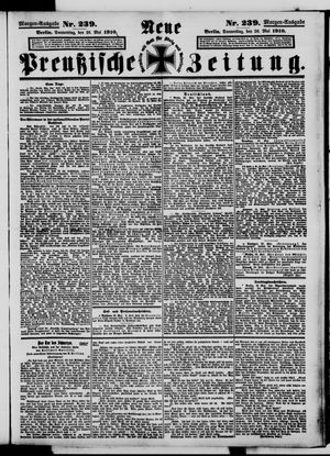Neue preußische Zeitung vom 26.05.1910