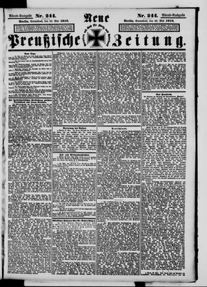 Neue preußische Zeitung vom 28.05.1910