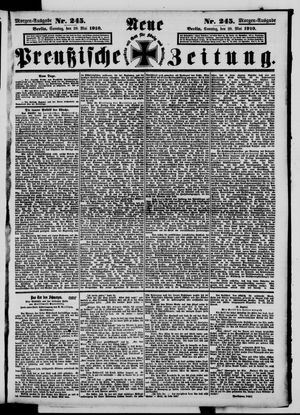 Neue preußische Zeitung vom 29.05.1910