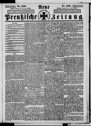 Neue preußische Zeitung vom 30.05.1910