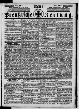Neue preußische Zeitung vom 11.06.1910