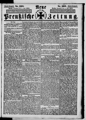 Neue preußische Zeitung vom 11.06.1910