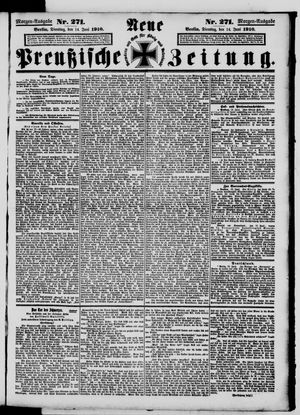 Neue preußische Zeitung vom 14.06.1910