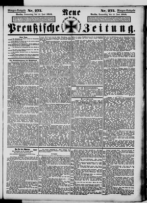 Neue preußische Zeitung vom 16.06.1910