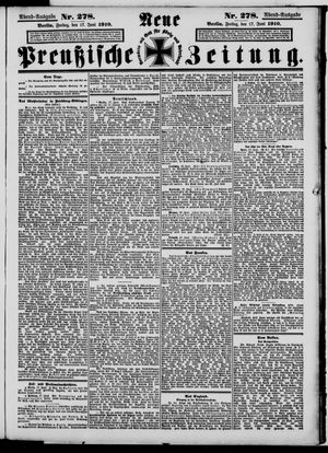 Neue preußische Zeitung vom 17.06.1910