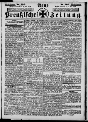 Neue preußische Zeitung vom 18.06.1910