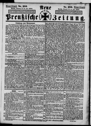 Neue preußische Zeitung vom 22.06.1910