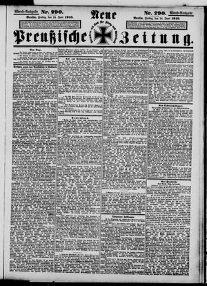 Neue preußische Zeitung vom 24.06.1910