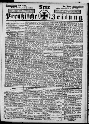 Neue preußische Zeitung vom 25.06.1910