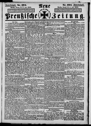 Neue preußische Zeitung vom 27.06.1910