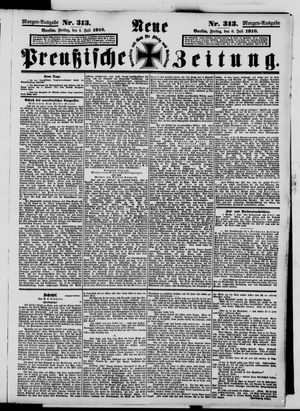 Neue preußische Zeitung vom 08.07.1910