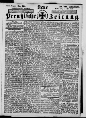 Neue preußische Zeitung vom 08.07.1910