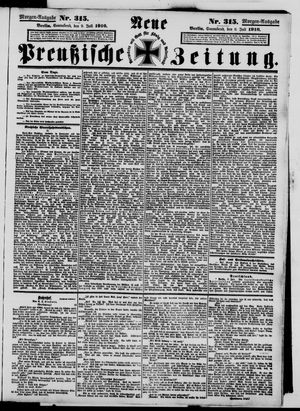Neue preußische Zeitung vom 09.07.1910
