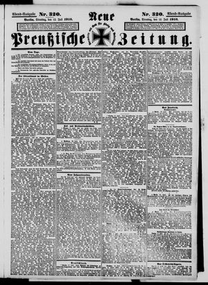 Neue preußische Zeitung vom 12.07.1910