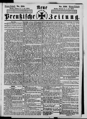 Neue preußische Zeitung vom 13.07.1910
