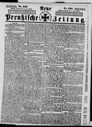 Neue preußische Zeitung vom 13.07.1910