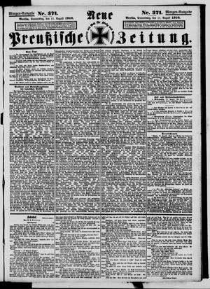 Neue preußische Zeitung vom 11.08.1910