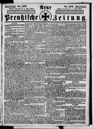 Neue preußische Zeitung vom 11.08.1910