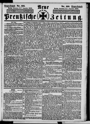 Neue preußische Zeitung vom 03.09.1910