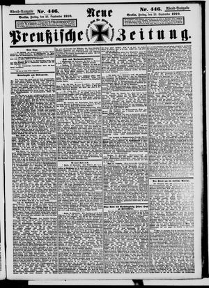 Neue preußische Zeitung vom 23.09.1910