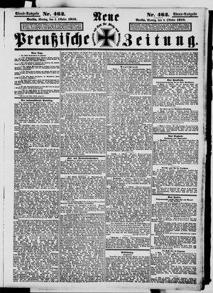 Neue preußische Zeitung vom 03.10.1910