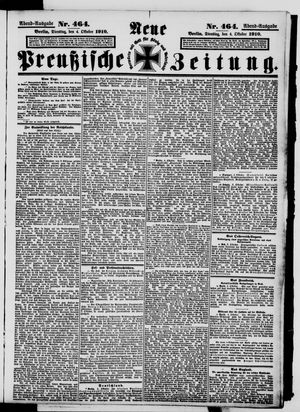 Neue preußische Zeitung vom 04.10.1910