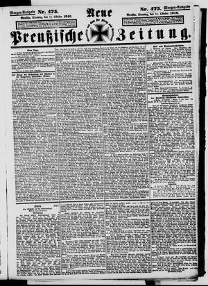 Neue preußische Zeitung vom 11.10.1910