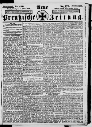 Neue preußische Zeitung vom 11.10.1910