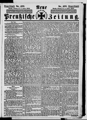 Neue preußische Zeitung vom 12.10.1910