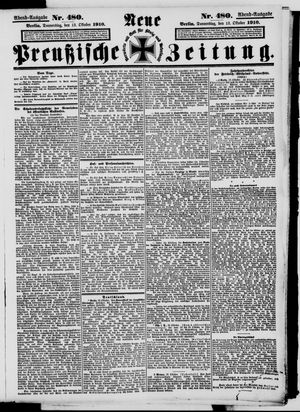 Neue preußische Zeitung vom 13.10.1910