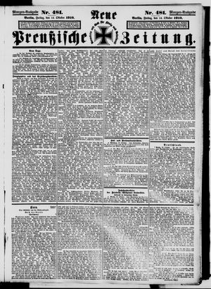 Neue preußische Zeitung vom 14.10.1910