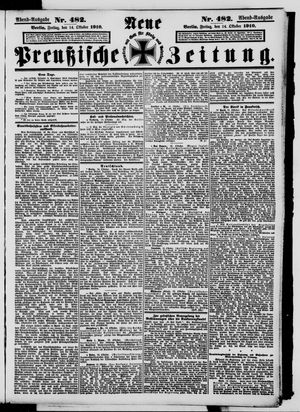 Neue preußische Zeitung vom 14.10.1910