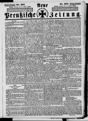Neue preußische Zeitung vom 18.10.1910