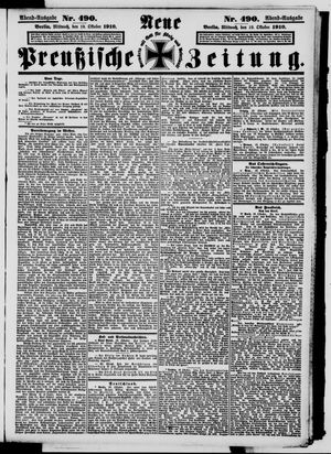Neue preußische Zeitung vom 19.10.1910