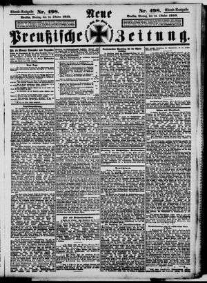 Neue preußische Zeitung vom 24.10.1910