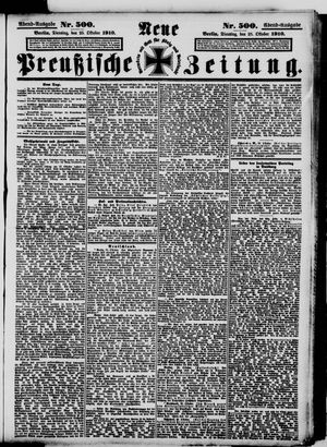 Neue preußische Zeitung vom 27.10.1910