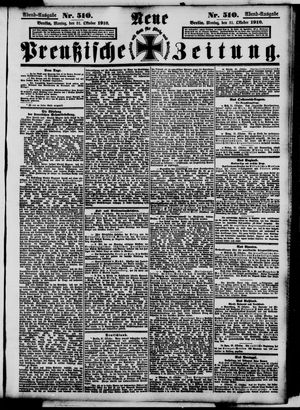 Neue preußische Zeitung vom 31.10.1910