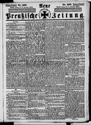 Neue preußische Zeitung vom 18.11.1910